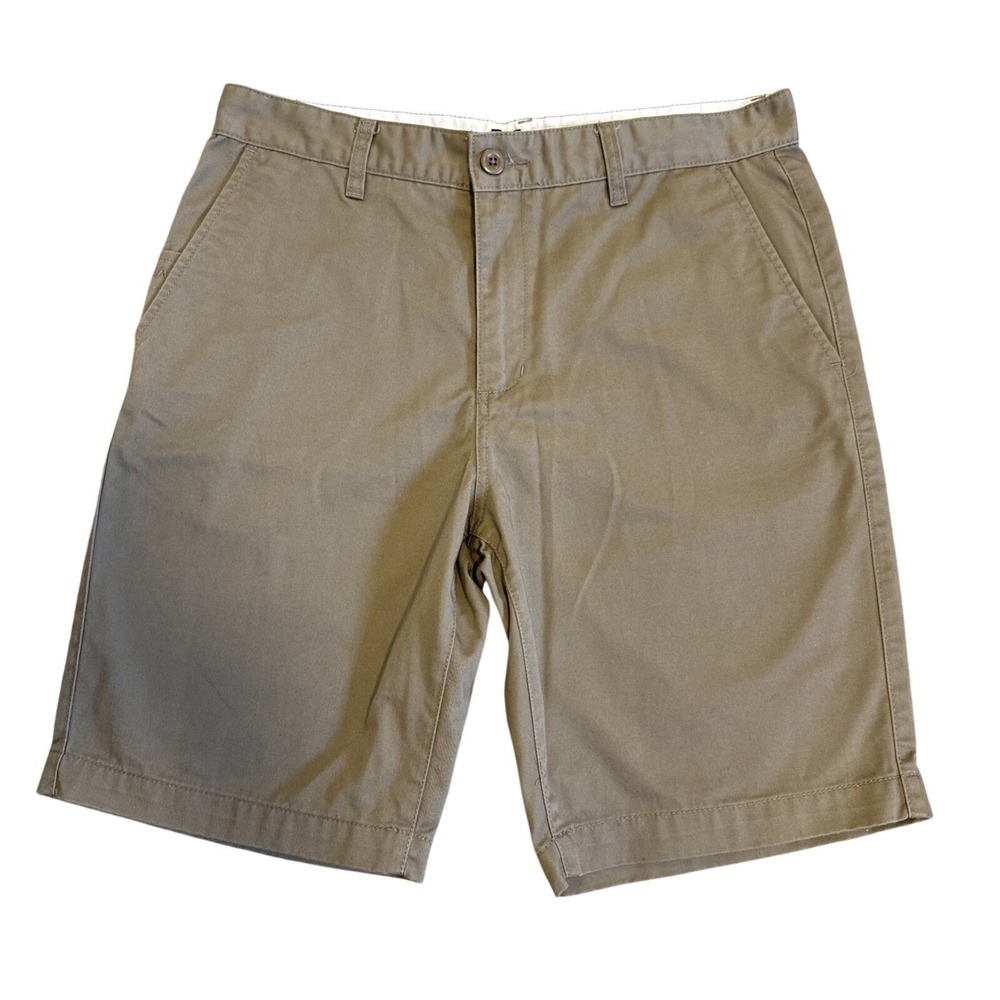 RVCA Americana Chino Shorts Mens 34 Khaki Casual Work Skate Beach Flat Front